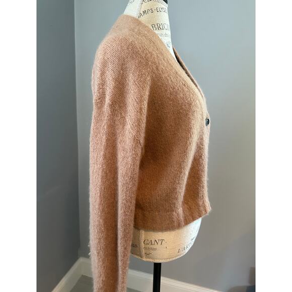Everlane V-Neck Cropped Fall Cardigan Sweater Medium - Picture 3 of 6